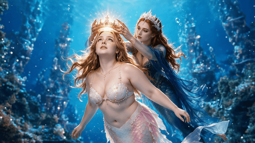 THE BULLIED FAT MERMAID GETS THE CROWN
